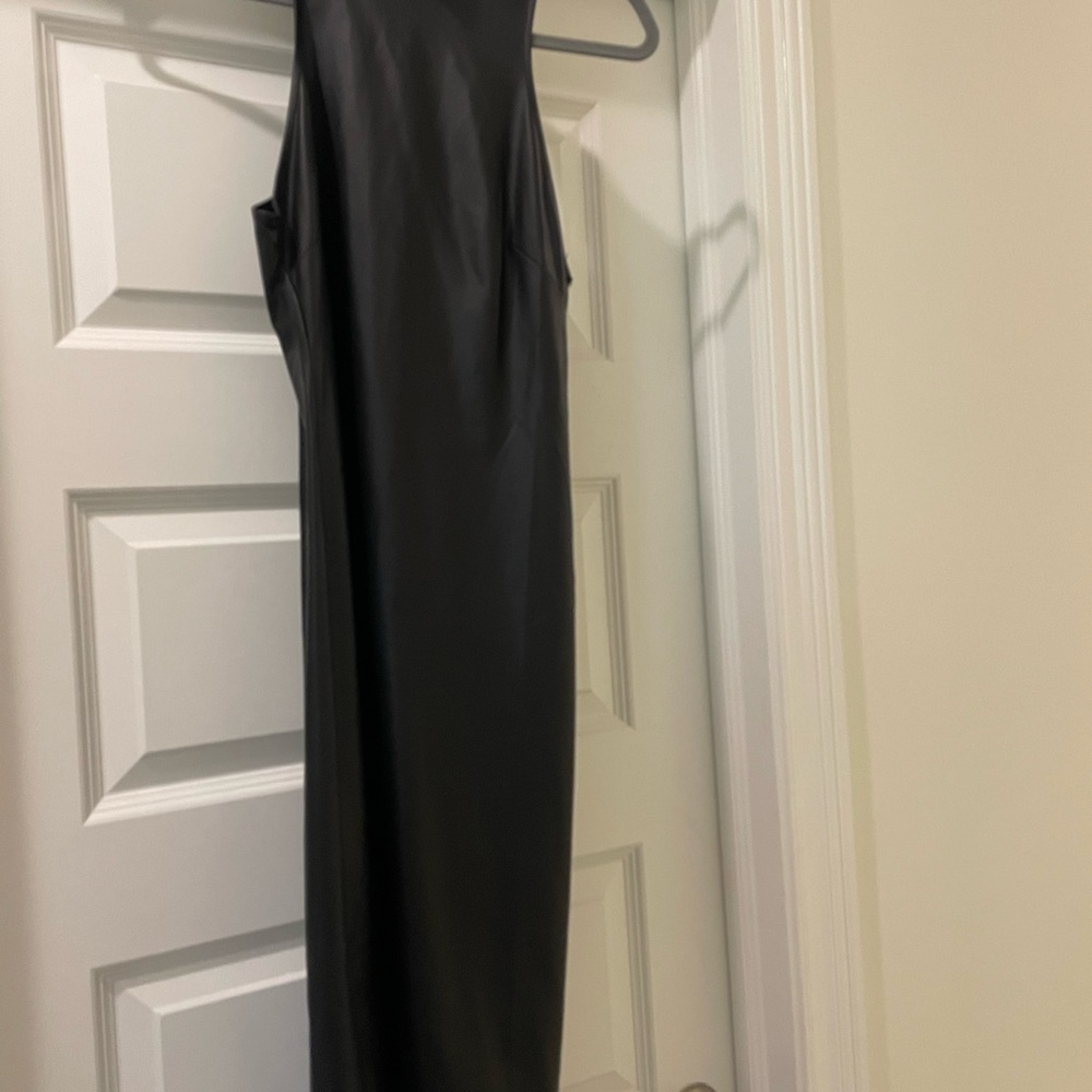 Forever 21 Black Halter Sheath Dress
